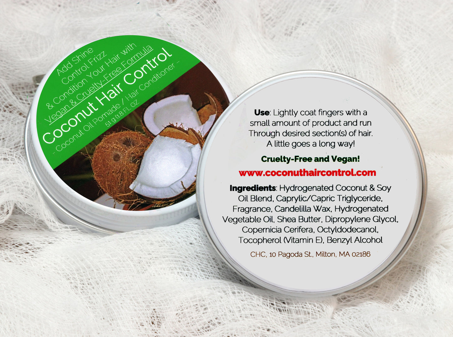Coconut Hair Control - Vegan & Cruelty-Free Formula